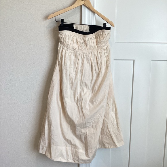 Maeve Strapless Pintuck Open-Back Dress Anthropologie - Picture 4 of 11